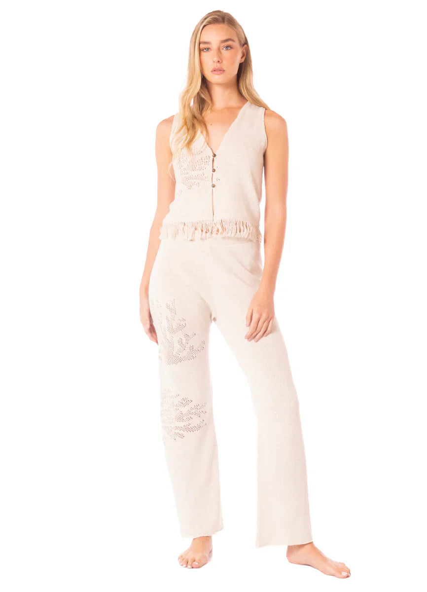 ROPA DE PLAYA PANTALON CON ELASTICO EN CINTURA TEJIDO FILIPPA 9357