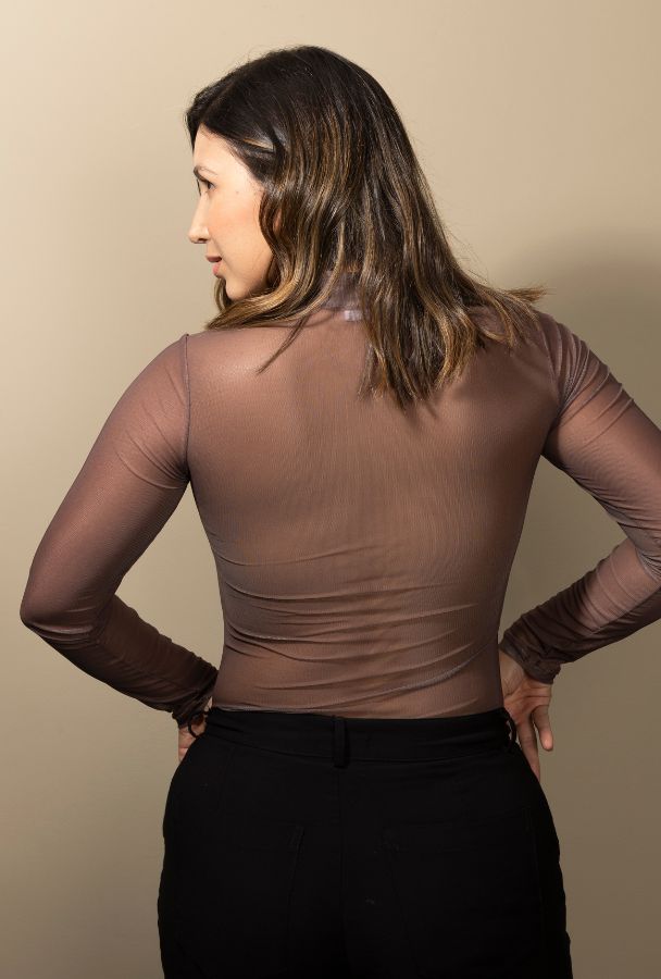 Camibuzo Mesh para Mujer en Mayatex – Color Mocha Mousse